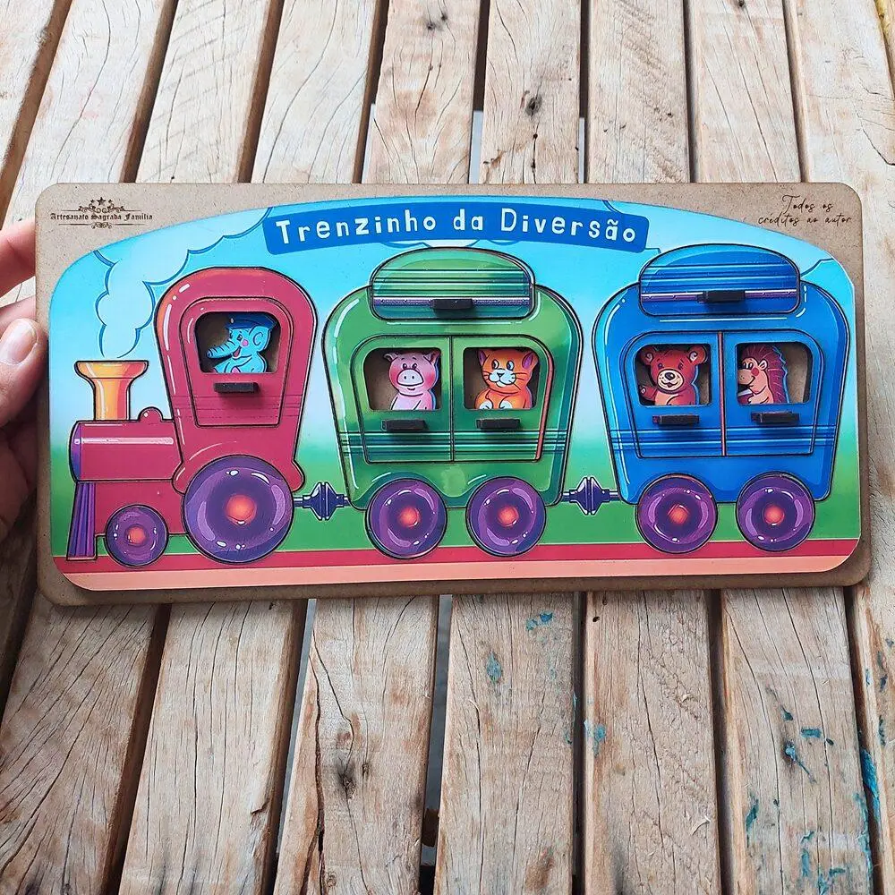 🚂 Quebra-Cabeça do Trenzinho da Diversão - Imagem 3