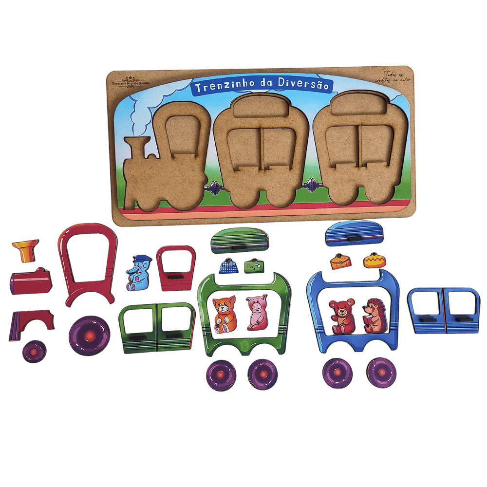 🚂 Quebra-Cabeça do Trenzinho da Diversão - Imagem 2
